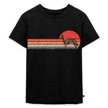 Hollandse Herder Retro Holland berger allemand - T-shirt Premium bio Enfant - noir - Devant - Mikhail (115cm)