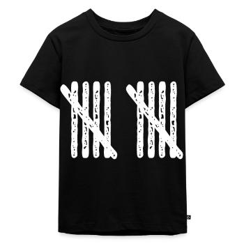 STRICHLISTE 10 Geburtstag Jungen 10 Jahre - Kinder Premium Bio T-Shirt - Schwarz - Vorne - Mikhail (115cm)