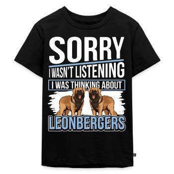 Leonberger Sorry I Quel thinking About Leonbergers - T-shirt Premium bio Enfant - noir - Devant - Mikhail (115cm)