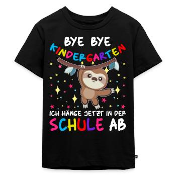 Kindergarten Abschluss 2021 Grundschule - Kinder Premium Bio T-Shirt - Schwarz - Vorne - Mikhail (115cm)