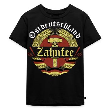 Zahnfee - Ostdeutschland - Kinder Premium Bio T-Shirt - Schwarz - Vorne - Mikhail (115cm)