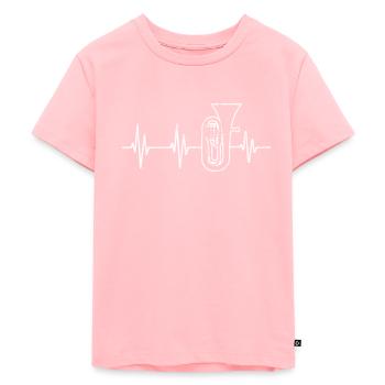 Baritone Heartbeat - Kids Premium Organic T-Shirt - rose - Front - AI Model Kid Female (0cm)