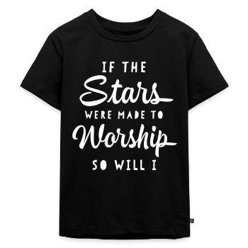 Jesus, Jesus, Jesus Christian Christian Christian - Kids Premium Organic T-Shirt - black - Front - Mikhail (115cm)