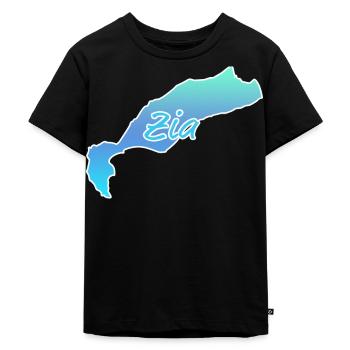Zia Island Silhouette Kos - Kids Premium Organic T-Shirt - black - Front - Mikhail (115cm)