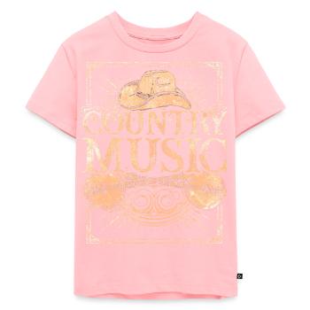 Country Music - T-shirt Premium bio Enfant - rose - Devant - AI Model Kid Female (0cm)