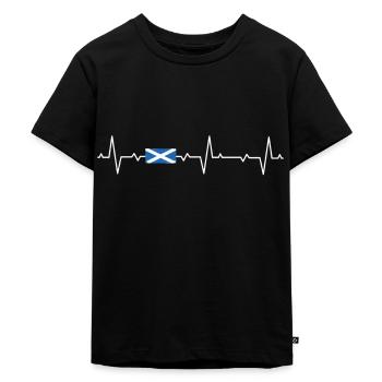 Scotland Scots Scottish flag Scottish - Kids Premium Organic T-Shirt - black - Front - Mikhail (115cm)