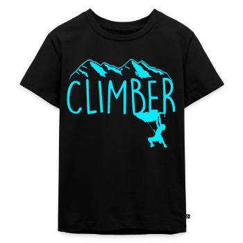 Escalade rocheuse Escalade escalade - T-shirt Premium bio Enfant - noir - Devant - Mikhail (115cm)
