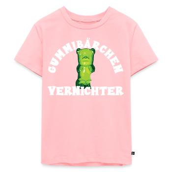 Gummibärchen vernichter - Kinder Premium Bio T-Shirt - Rosa - Vorne - AI Model Kid Female (0cm)