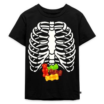 Gummy bears in the stomach - Kids Premium Organic T-Shirt - black - Front - Mikhail (115cm)