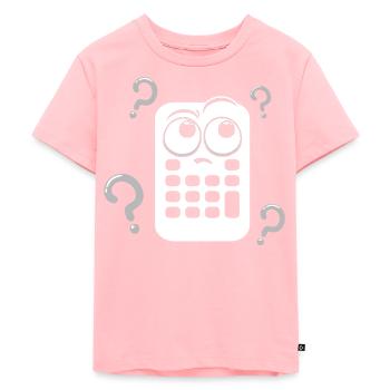 Calculatrice - T-shirt Premium bio Enfant - rose - Devant - AI Model Kid Female (0cm)