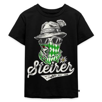 Styria T-Shirt Homme Steirer Bua Steirerbua - T-shirt Premium bio Enfant - noir - Devant - Mikhail (115cm)