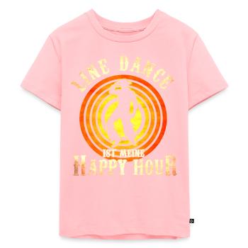 Groupe de danse country Linedance Gift - T-shirt Premium bio Enfant - rose - Devant - AI Model Kid Female (0cm)