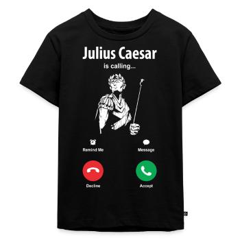 Julius Cäsar Rom Italien Römisches Reich - Kinder Premium Bio T-Shirt - Schwarz - Vorne - Mikhail (115cm)