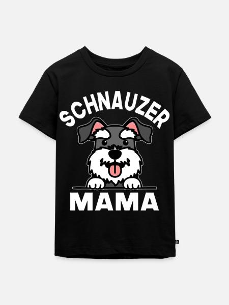 Schnauzer Mama - Kinder Premium Bio T-Shirt - Schwarz