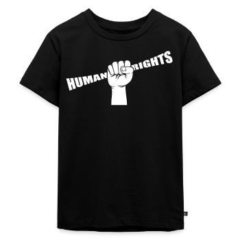 Droits de l’homme - T-shirt Premium bio Enfant - noir - Devant - Mikhail (115cm)