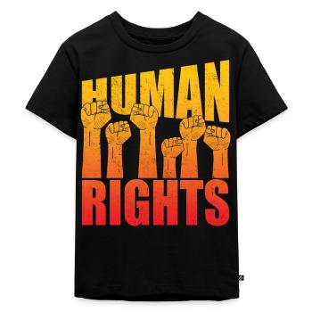 Droits de l’homme - Menschenrechte - T-shirt Premium bio Enfant - noir - Devant - Mikhail (115cm)