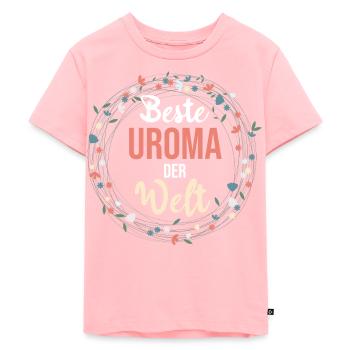 Beste Uroma - Kinder Premium Bio T-Shirt - Rosa - Vorne - AI Model Kid Female (0cm)