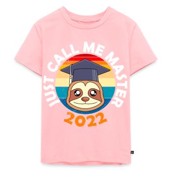 Master? No Problem! Master's Degree - Kids Premium Organic T-Shirt - rose - Front - AI Model Kid Female (0cm)