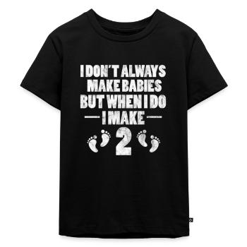 Jumeaux - T-shirt Premium bio Enfant - noir - Devant - Mikhail (115cm)
