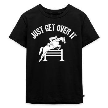 Pferd, Pferde, Mädchen Und Pferde - Kinder Premium Bio T-Shirt - Schwarz - Vorne - Mikhail (115cm)
