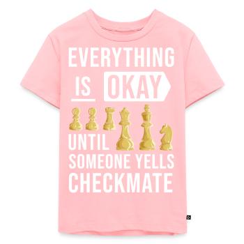 Schach - Kinder Premium Bio T-Shirt - Rosa - Vorne - AI Model Kid Female (0cm)