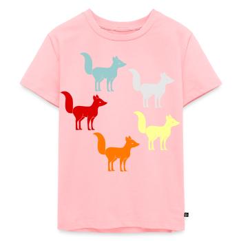 Renard - T-shirt Premium bio Enfant - rose - Devant - AI Model Kid Female (0cm)