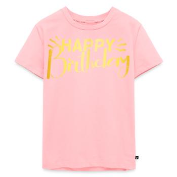 Happy Birthday - Kinder Premium Bio T-Shirt - Rosa - Vorne - AI Model Kid Female (0cm)