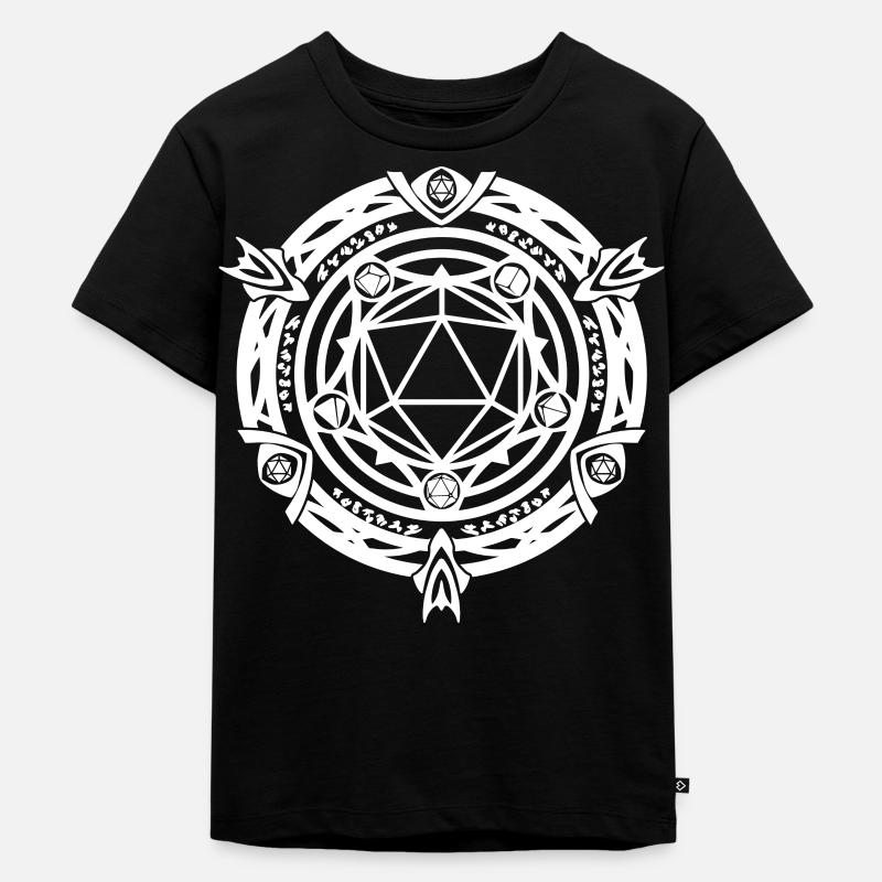 D20 Magic Circle rpg game - T-shirt Premium bio Enfant - noir