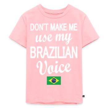 Brésil Brésil Racines brésiliennes - T-shirt Premium bio Enfant - rose - Devant - AI Model Kid Female (0cm)