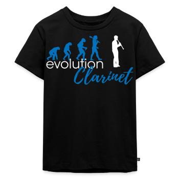 Évolution de la clarinette - T-shirt Premium bio Enfant - noir - Devant - Mikhail (115cm)