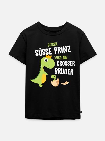 Großer Bruder - Kinder Premium Bio T-Shirt - Schwarz