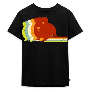 Meerschwein, Meerschweinchen - Kinder Premium Bio T-Shirt - Schwarz - Vorne - Mikhail (115cm)