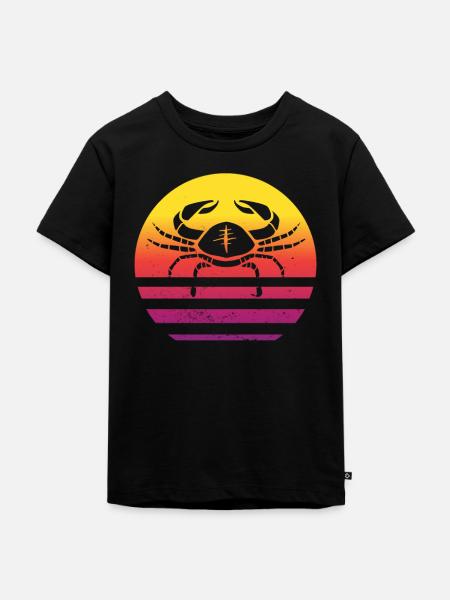 Sternzeichen Krebs - Kinder Premium Bio T-Shirt - Schwarz