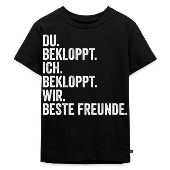 Bester Freund - Kinder Premium Bio T-Shirt - Schwarz - Vorne - Mikhail (115cm)