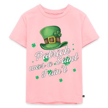 St. Patrick's Day - Kids Premium Organic T-Shirt - rose - Front - AI Model Kid Female (0cm)