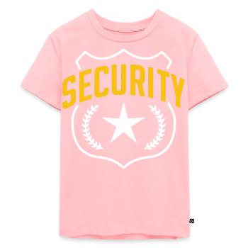 Security Bouncer Security Security Guard - Kids Premium Organic T-Shirt - rose - Front - AI Model Kid Female (0cm)
