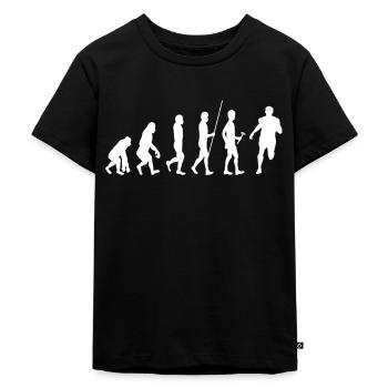 Évolution de la course à pied - T-shirt Premium bio Enfant - noir - Devant - Mikhail (115cm)
