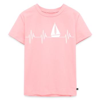 boat trip cruise pontoon boat owner - Kids Premium Organic T-Shirt - rose - Front - AI Model Kid Female (0cm)