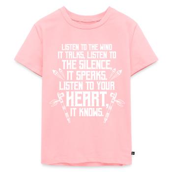 Indien - T-shirt Premium bio Enfant - rose - Devant - AI Model Kid Female (0cm)