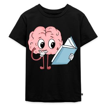 Lecture cérébrale - T-shirt Premium bio Enfant - noir - Devant - Mikhail (115cm)