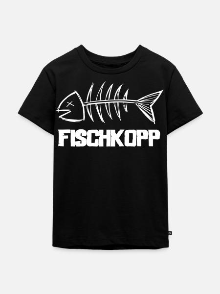 Fischkopp - Kinder Premium Bio T-Shirt - Schwarz