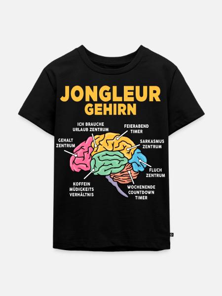 Jongleur - Kinder Premium Bio T-Shirt - Schwarz