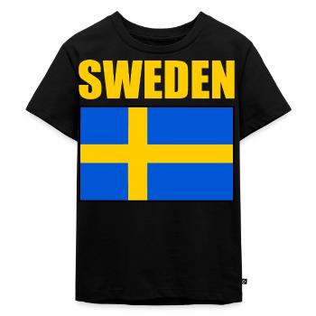 Suède - T-shirt Premium bio Enfant - noir - Devant - Mikhail (115cm)