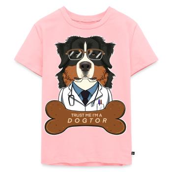 Vétérinaire Bouvier Bernois Trust Me Im A - T-shirt Premium bio Enfant - rose - Devant - AI Model Kid Female (0cm)