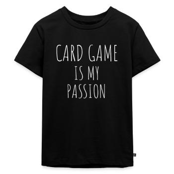 Kartenspiel Karten spielen - Kinder Premium Bio T-Shirt - Schwarz - Vorne - Mikhail (115cm)