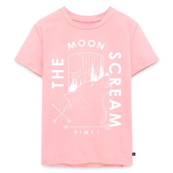 The moon scream (weiss) - Kinder Premium Bio T-Shirt - Rosa - Vorne - AI Model Kid Female (0cm)