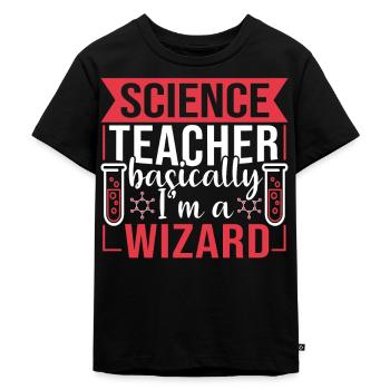 Science Teachers Science - Kids Premium Organic T-Shirt - black - Front - Mikhail (115cm)
