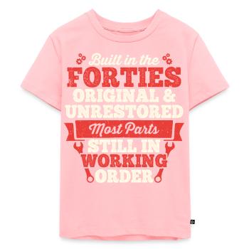 Built in The 40s Birthday Men Women Built in The - Kids Premium Organic T-Shirt - rose - Front - AI Model Kid Female (0cm)