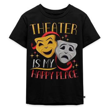 Professeur de théâtre Professeur d’art dramatique - T-shirt Premium bio Enfant - noir - Devant - Mikhail (115cm)