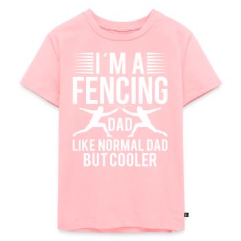 Fencing Father Fence Fence Son Daughter - Kids Premium Organic T-Shirt - rose - Front - AI Model Kid Female (0cm)